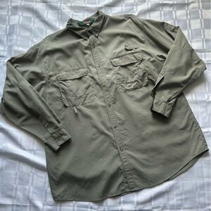 Redington Button Down Roll Tab Sleeve Vented Fisherman’s Top